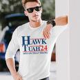Hawk Tush Spit On That Thang Viral Election President 2024 Long Sleeve T-Shirt Gifts for Him