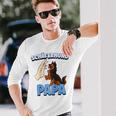 Herren Schäferhund Hund Papa Raglan Langarmshirts Geschenke für Ihn