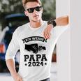 Ich Werde Papa 2024 Papa 2024 Family Langarmshirts Geschenke für Ihn