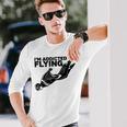 I'm Addicted To Flying Wingsuit Skydiving Long Sleeve T-Shirt Gifts for Him