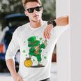 Irish St Patrick Day Dabbing Leprechaun Kid Toddler Boy Long Sleeve T-Shirt Gifts for Him