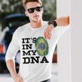It's In My Dna Brazilian I Love Brazil Flag Long Sleeve T-Shirt Gifts for Him