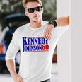 Kennedy Johnson '60 Vintage Vote For President Kennedy Long Sleeve T-Shirt Gifts for Him