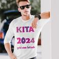 Kinder Kindertagesstätte Abschied Kinder Kita Abgänger 2024 Langarmshirts Geschenke für Ihn