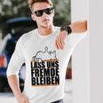 Lass Uns Fremde Bleiben Humour Ironie Langarmshirts Geschenke für Ihn