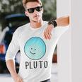 I Love Pluto My PlanetCute Astronomy Long Sleeve T-Shirt Gifts for Him