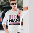 Miami 10 GOAT Herren Langarmshirts - Sportdesign für den Großartigsten Geschenke für Ihn