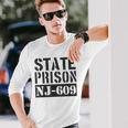 New Jersey State Prisoner Inmate Penitentiary Long Sleeve T-Shirt Gifts for Him