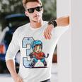 Niños Cumpleaños De Hockey Sobre Hielo Niño De 3 Años Tercer Cumpleaños Camiseta de manga larga Regalos para él