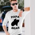 Papa Bear Baby Cub Für Papa Zumatertag Langarmshirts Geschenke für Ihn