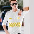 Papa Geburtstagatertag Richtig Cooler Papa Spruch Geschenk Langarmshirts Geschenke für Ihn