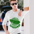 Pickle Squad Pickle Cucumber Lover Veggie Vegetarian Day Long Sleeve T-Shirt Gifts for Him