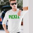 Pickle Squad Vegan Cucumber Lover Long Sleeve T-Shirt Gifts for Him