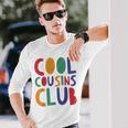 Retro Cool Cousin Club Cousin Squad Crew Matching Family Long Sleeve T-Shirt Gifts for Him