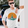 Retro Kayak Langarmshirts Geschenke für Ihn