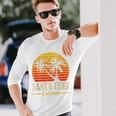 Santa Cruz California Retro Vintage Sunset Beach 70S 80S Sin Mangas Camiseta de manga larga Regalos para él