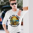 Sun Sea San Painkillers Chronic Pain Illness Spoonie Humour Long Sleeve T-Shirt Gifts for Him