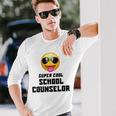 Super Cool School Counselor SunglassesLong Sleeve T-Shirt Gifts for Him