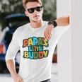 Youth Papa's Little Buddy Cute Toddlers Fathers Day Outfit Long Sleeve T-Shirt Gifts for Him