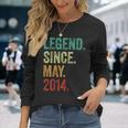 10 Years Old Legend Since May 2014 10Th Birthday Long Sleeve T-Shirt Gifts for Her
