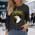 101St Airborne Division Military Veteran American Eagle Army Long Sleeve T-Shirt Gifts for Her