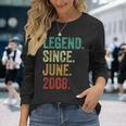 16 Years Old Legend Since June 2008 16Th Birthday Long Sleeve T-Shirt Gifts for Her