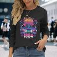 40 Years Old Synthwave Aesthetic Vintage 1984 40Th Birthday Long Sleeve T-Shirt Gifts for Her