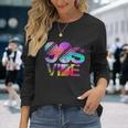 90S Vibe 1990 Nineties Theme Party Costume Retro 90S Long Sleeve T-Shirt Gifts for Her