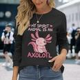 Ajolote Animal Lindo Anfibio Exótico Salamandra Axolotl Camiseta de manga larga Regalos para ella