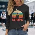 Alpapa Alpaka Lama Fan Liebhaber Dad Frischgebackenerater Langarmshirts Geschenke für Sie
