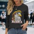 America Patriotic Usa Flag Eagle Of Freedom 4Th Of July Long Sleeve T-Shirt Gifts for Her