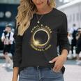 Amherst Ohio Solar Eclipse Totality April 8 2024 Souvenir Long Sleeve T-Shirt Gifts for Her