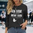 Angler Papa Ich Liebe Es Wenn Meine Frau Mich Angeln Lässt Langarmshirts Geschenke für Sie