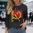 Angola Flag Vintage Distressed Angola Long Sleeve T-Shirt Gifts for Her