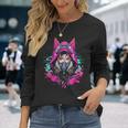 Anime Manga Kitsune Cyberpunk Aesthetic Techwear Harajuku Langarmshirts Geschenke für Sie