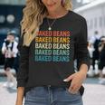 Baked Beans Retro Vintage Long Sleeve T-Shirt Gifts for Her