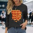 Belgian Waffle Syrup Breakfast Food Snack Waffle Lover Long Sleeve T-Shirt Gifts for Her