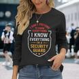 Best Security Guard Dad Watchman Dad Security Guard Father Long Sleeve T-Shirt Gifts for Her