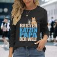 With Bester Katzenpapa Der Welt Langarmshirts Geschenke für Sie