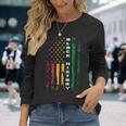 Black History African American Flag Africa Black Pride Long Sleeve T-Shirt Gifts for Her
