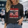 Blacksmith Dad American Flag Father's Day Blacksmithing Long Sleeve T-Shirt Gifts for Her