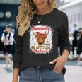 Bleached Highland Cow Apparently I Have An Attitude Who Knew Long Sleeve T-Shirt Gifts for Her
