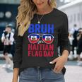 Bruh It's Haitian Flag Day Haiti Flag Boys Toddler Long Sleeve T-Shirt Gifts for Her