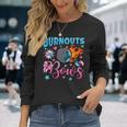 Burnouts Or Bows Gender Reveal Party Ideas Baby Announcement Long Sleeve T-Shirt Gifts for Her