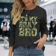 Camouflage Birthday Military Soldier Bday Celebration Long Sleeve T-Shirt Gifts for Her