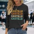 Castillo Last Name Family Reunion Surname Personalized Long Sleeve T-Shirt Gifts for Her