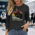 Cat Daddyintage Cat 80S Retro Style For Cat Dad Langarmshirts Geschenke für Sie