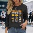 Ce Que Je Fais Pendant Mon Temps Libre Parmesan T-shirt à manches longues Cadeaux pour elle