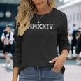 Class Of 2024 Mmxxiv Graduation Spirit Vintage Senior 2024 Long Sleeve T-Shirt Gifts for Her