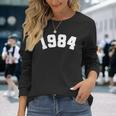 Classic 1984 Varsity Vintage College Style 40Th Birthday Long Sleeve T-Shirt Gifts for Her